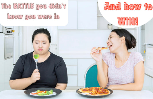 Two friends eating 